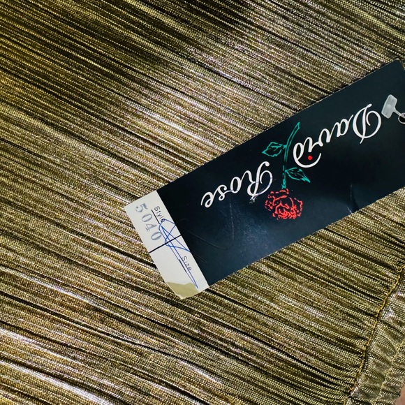 Vintage David Rose Women’s  Long Skirt Gold/ Black Reversible Size XL - Picture 10 of 10